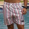 SHORT LISTRADO MASCULINO SEU LÓZA TACTEL COM ELASTANO - Imagem 2