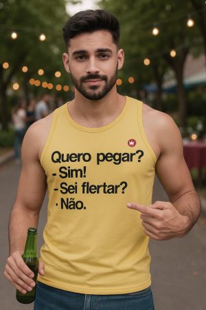REGATA QUERO PEGAR? SIM. SEI FLERTAR? NÃO.