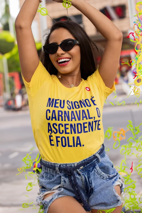 CAMISETA MEU SIGNO É CARNAVAL