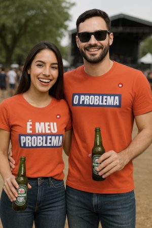 KIT COM 2 CAMISETAS É MEU PROBLEMA