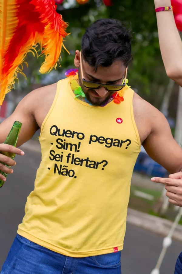 REGATA QUERO PEGAR? SIM. SEI FLERTAR? NÃO.